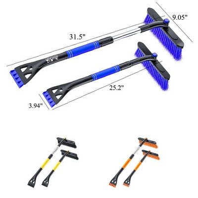 Car Windshield 2" 1 Snow Brush Extendable Ice Scrapers